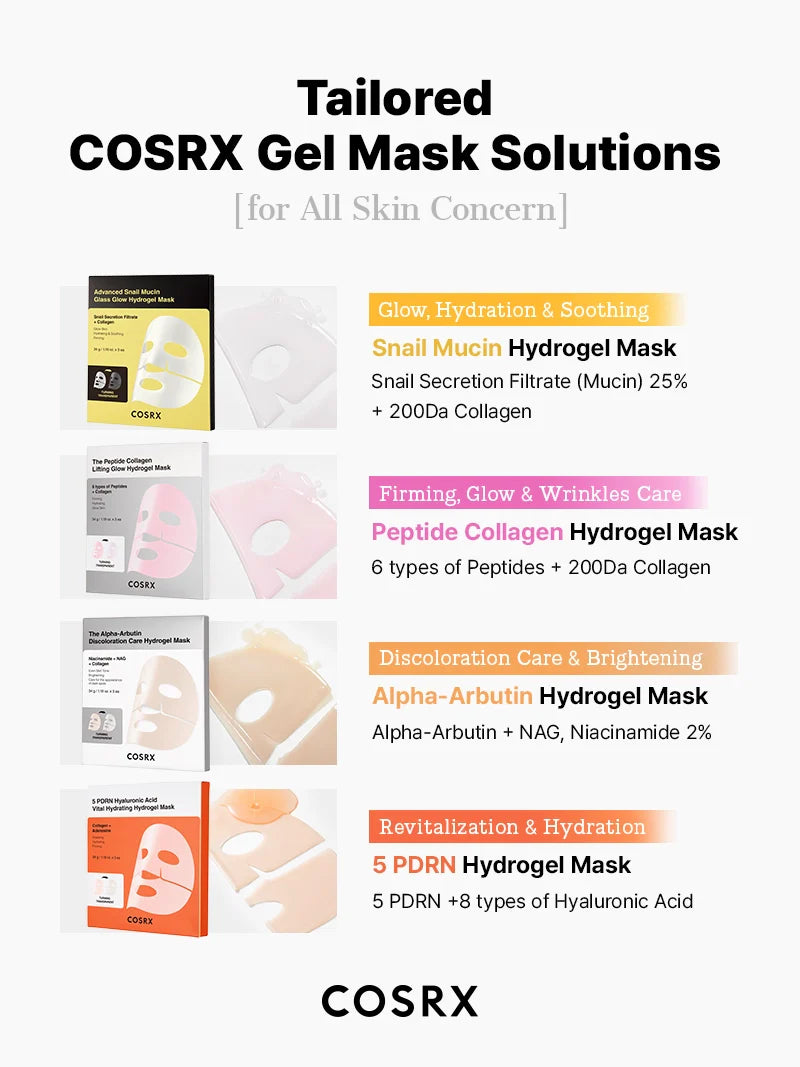 COSRX 5 PDRN Hyaluronic Acid Vital Hydrating Hydrogel Mask